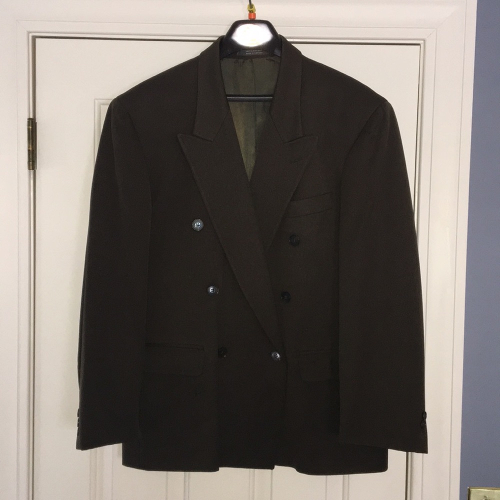 Men’s Pure Wool Double-Breasted Suit